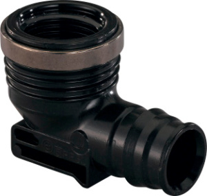 Q&E УГОЛЬНИК С ВНУТРЕННЕЙ РЕЗЬБОЙ PPSU 25-RP3/4"ВР '35Щ(новый аналог UP 1023026)