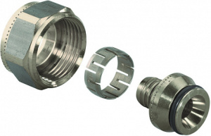 FLEX-X ЗАЖИМНОЙ АДАПТЕР ИЗ ПОКРЫТОЙ ЛАТУНИ PE-X 20X1,9/2,0-3/4"ВР ЕВРОКОНУС '10Ф (старый аналог 1045