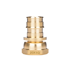 Штуцер с накидной гайкой латунный для труб PE-Xa 20-G3/4"НГ, тип 1 '70Ф