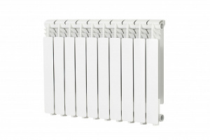 Радиатор алюминиевый AL 500 4 секции, боковое подключение, RAL 9016, Atlant