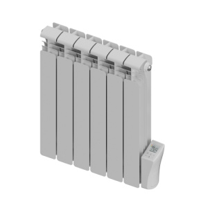 Алюминиевый маслонаполненный электрический радиатор Alum ON-e 5010-6, мощность 1000 Вт, RAL 9016, Rifar