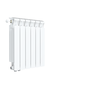 Радиатор биметалл Rifar Monolit Ventil 500 10 секций, подкл нижнее правое, антрацит матовый