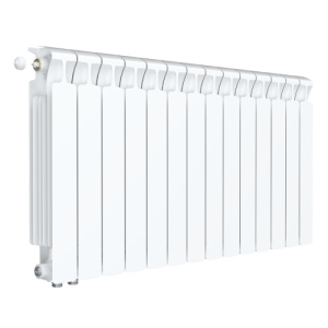 Радиатор биметалл Rifar Monolit Ventil 500 13 секций, подкл нижнее правое, RAL 9016 глянцевый